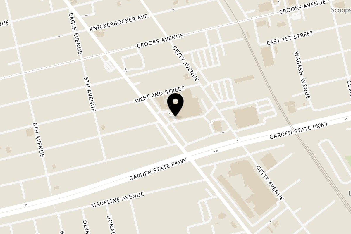 Map showing the location of Shawerma Al Baik on 1578 Main Ave in Clifton